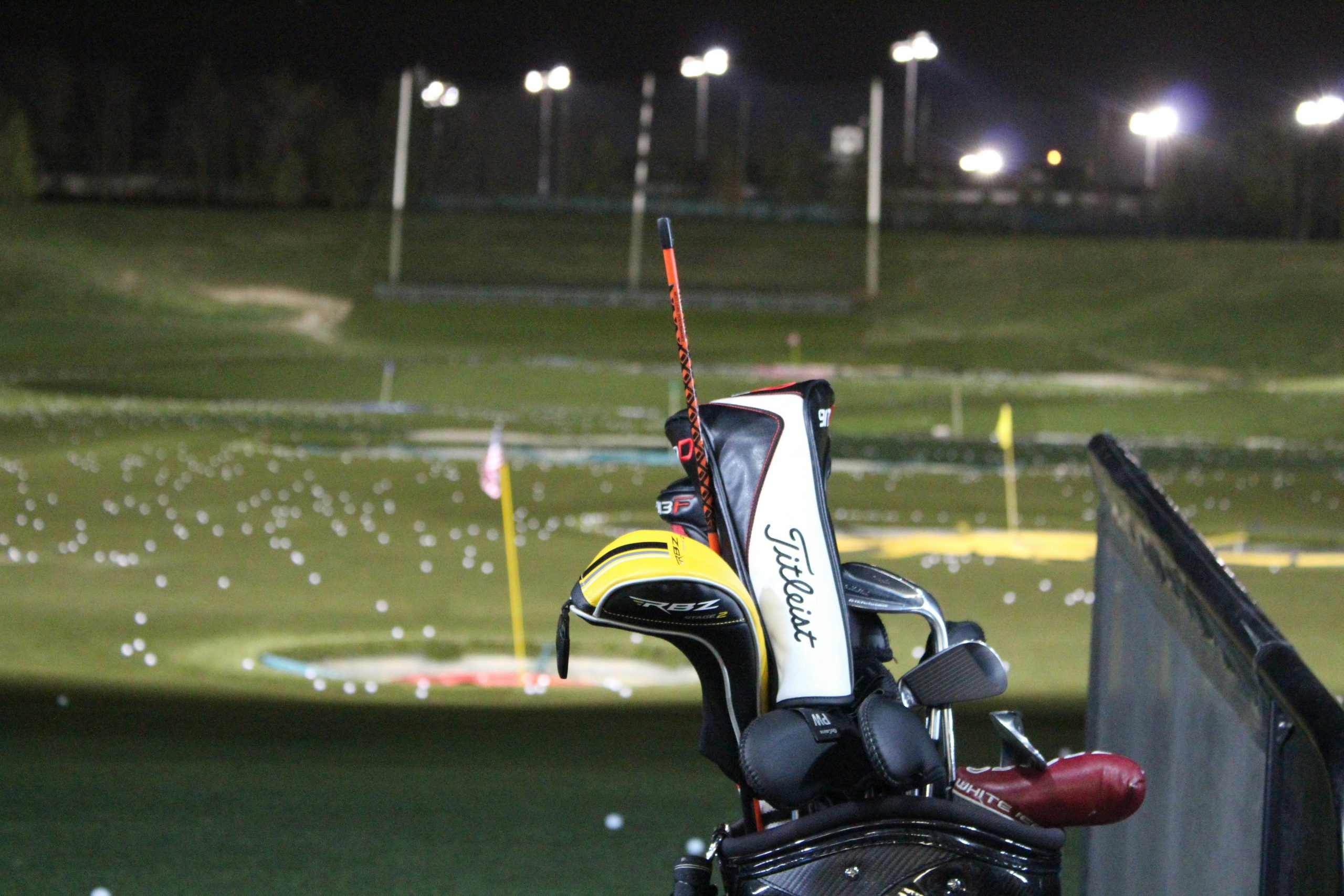 Golf Clubs overlooking TopGolf facility